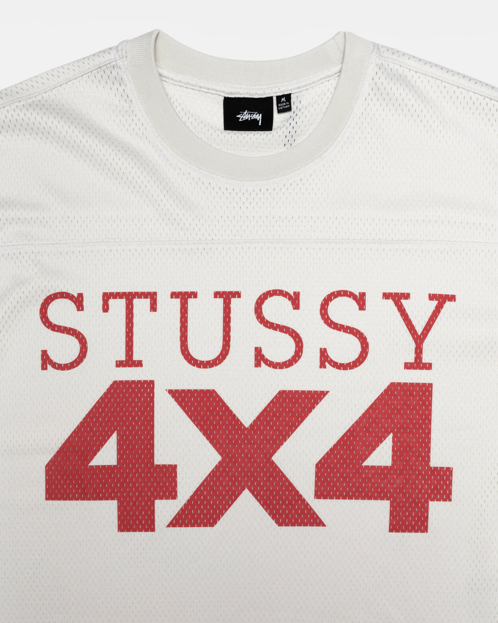 Stussy 4x4 Mesh Football Jersey Beige | 8956UWOVR