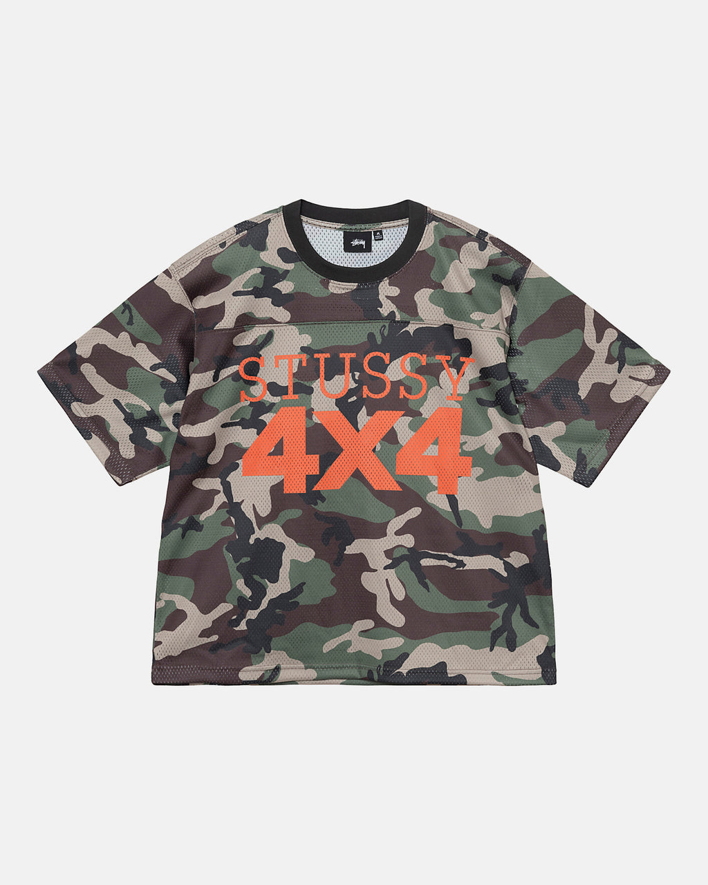 Stussy 4x4 Mesh Football Jersey Camo | 5619IQEMR