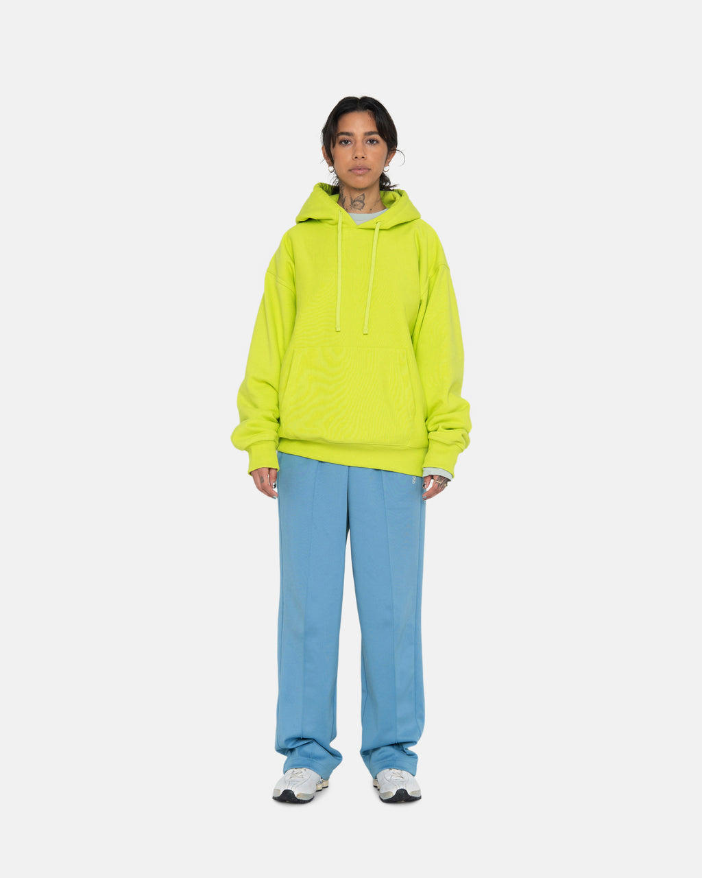 Stussy Back Applique Hættetrøje Keylime | 3571KPQBO