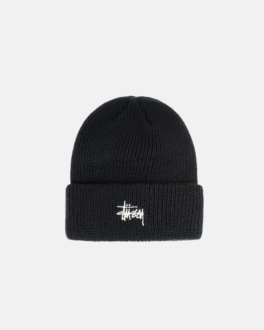 Stussy Basic Cuff Beanie Kasketter Sort | 4172JBTSZ