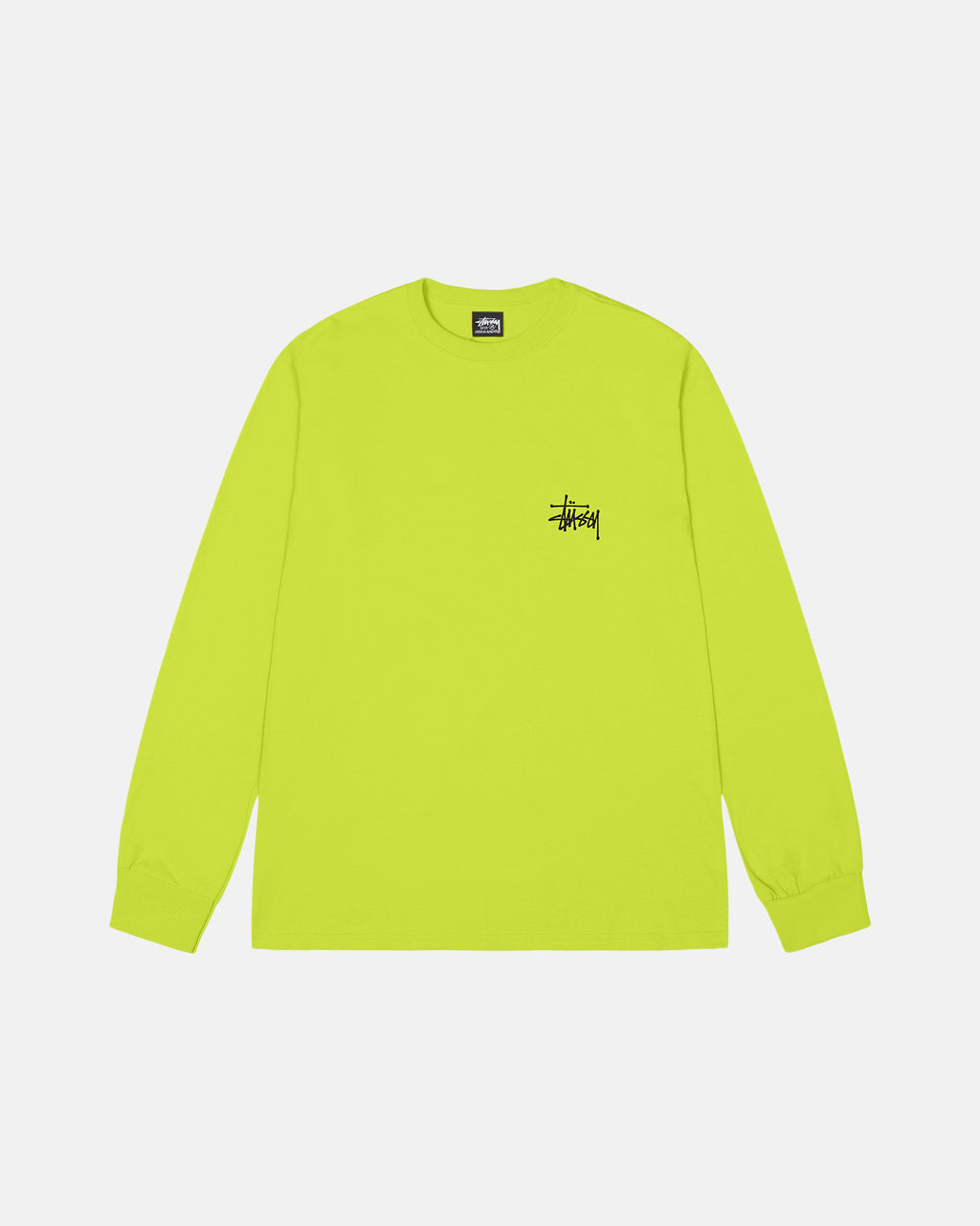 Stussy Basic Ls Løbe T-shirt Keylime | 6945IJCDG