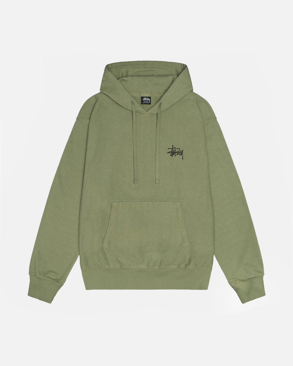 Stussy Basic Pigment Dyed Hættetrøje Artichoke | 3924CRQHE