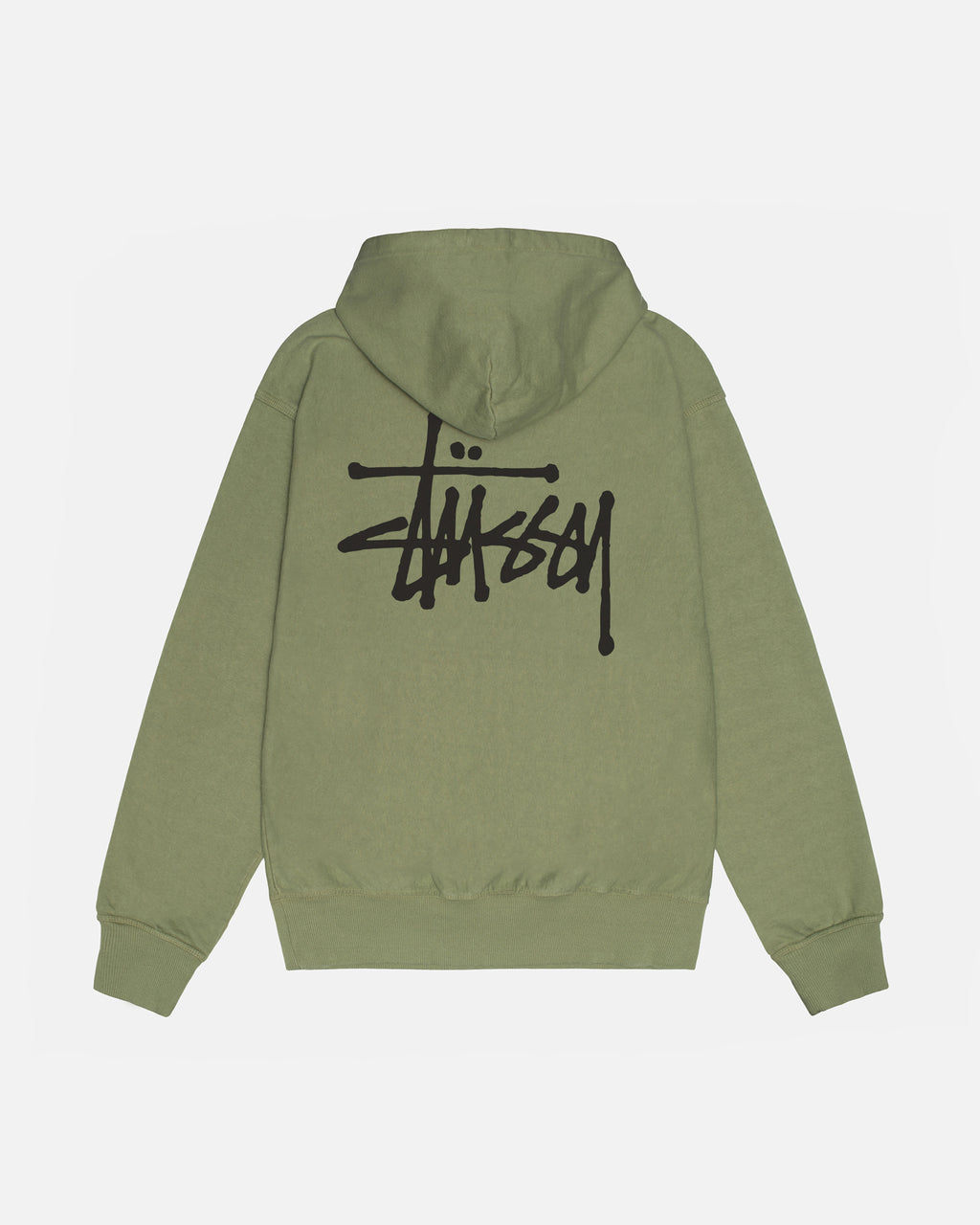 Stussy Basic Pigment Dyed Hættetrøje Artichoke | 3924CRQHE