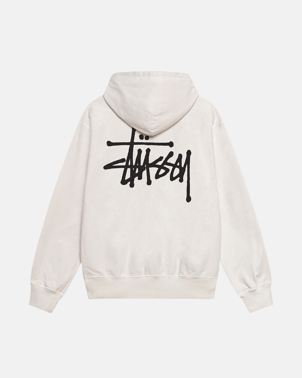 Stussy Basic Pigment Dyed Hættetrøje Beige | 3408FGZYS