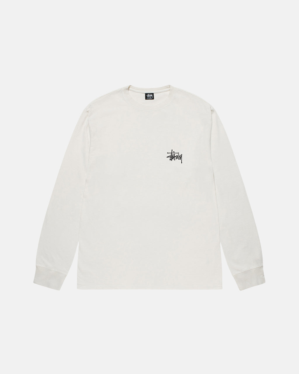 Stussy Basic Pigment Dyed Ls Løbe T-shirt Beige | 2854YGEQI