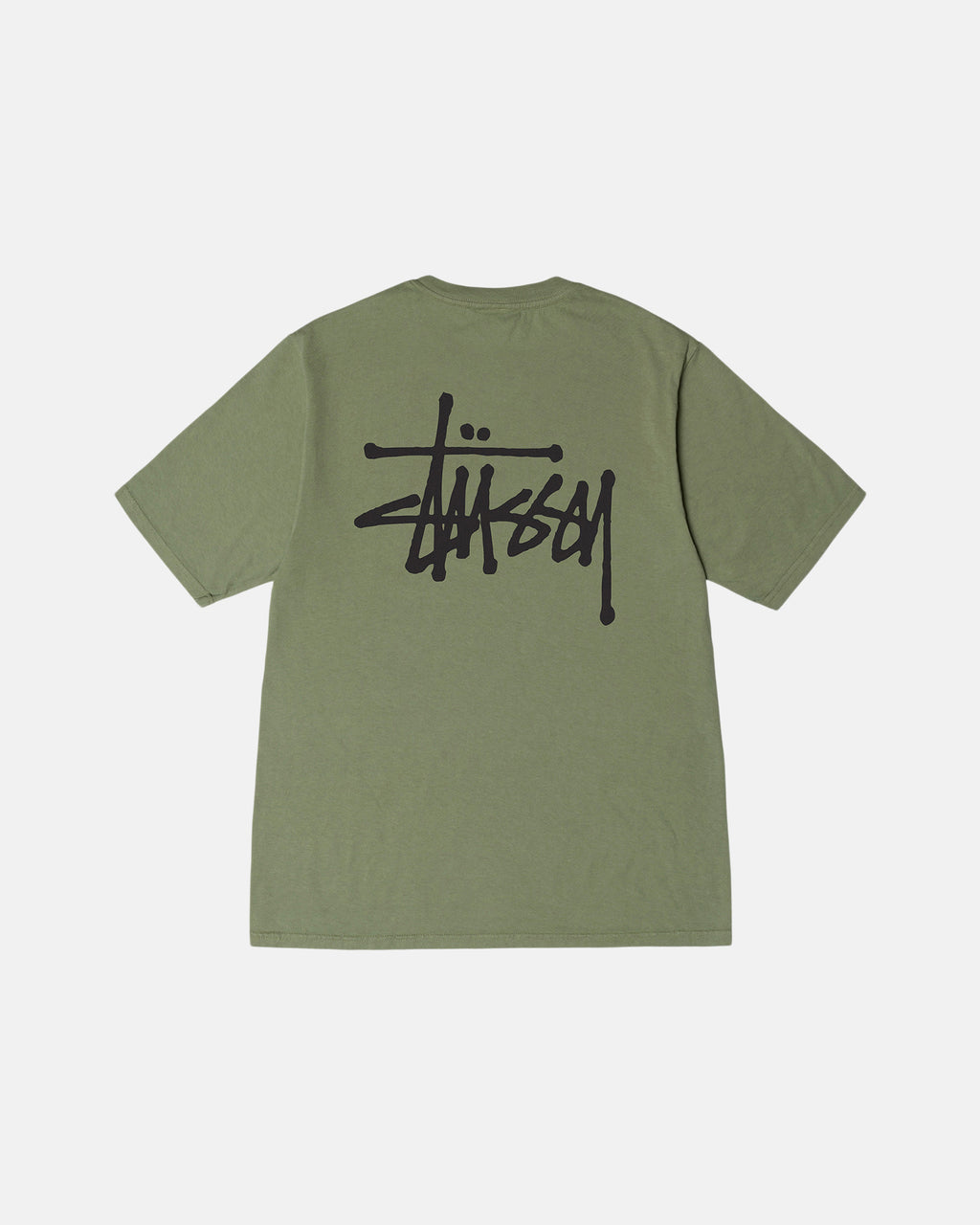 Stussy Basic Pigment Dyed Løbe T-shirt Artichoke | 8715XAGPR