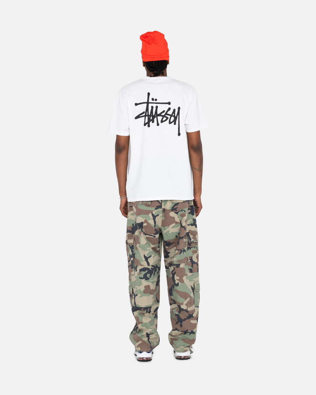 Stussy Basic Stüssy Løbe T-shirt Hvide | 5278NKDYU