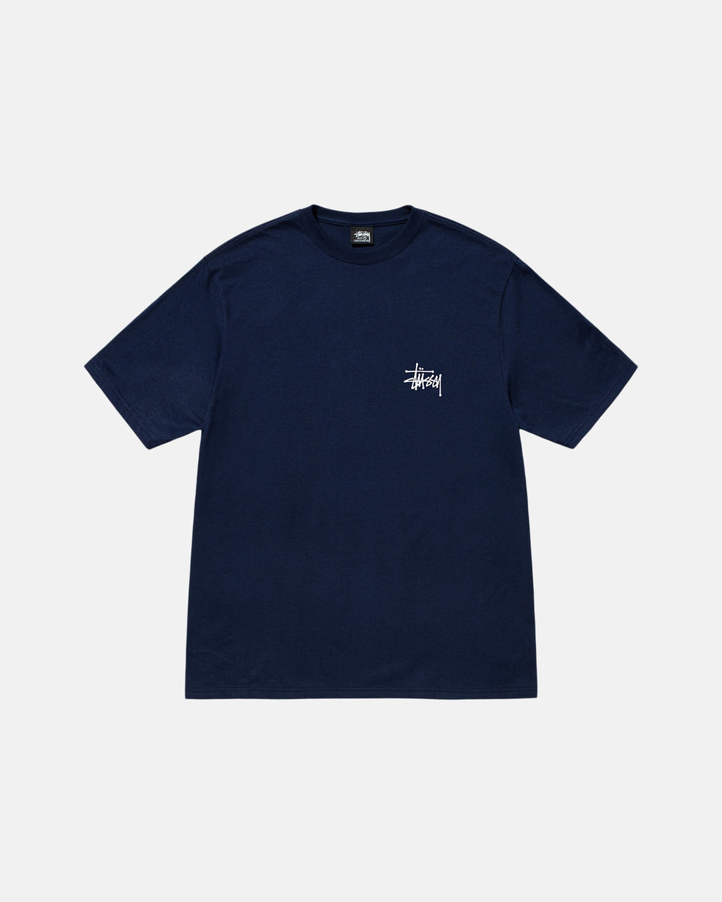 Stussy Basic Stüssy Løbe T-shirt Mørkeblå | 6054UXLIC