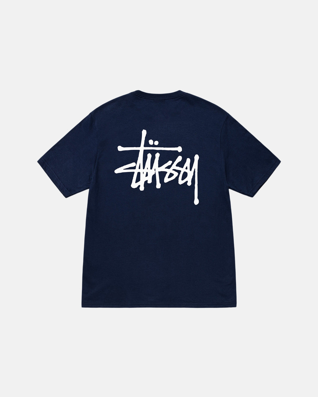 Stussy Basic Stüssy Løbe T-shirt Mørkeblå | 6054UXLIC