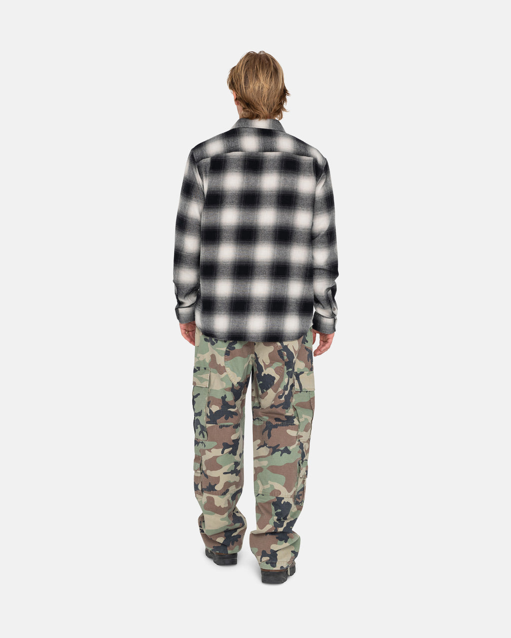 Stussy Bay Plaid Skjorte Grå | 8306LCFOS