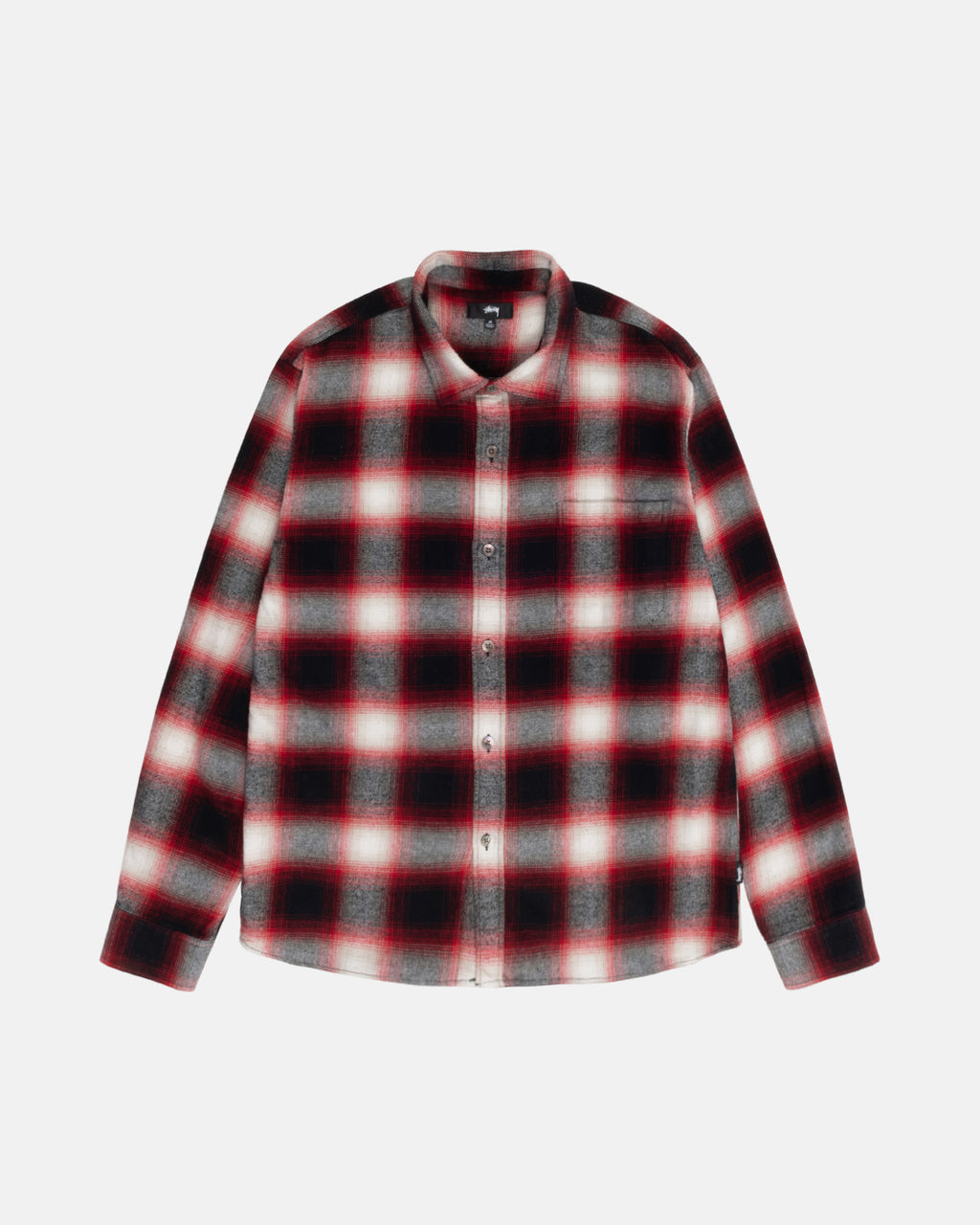 Stussy Bay Plaid Skjorte Rød | 4698ZMPEA