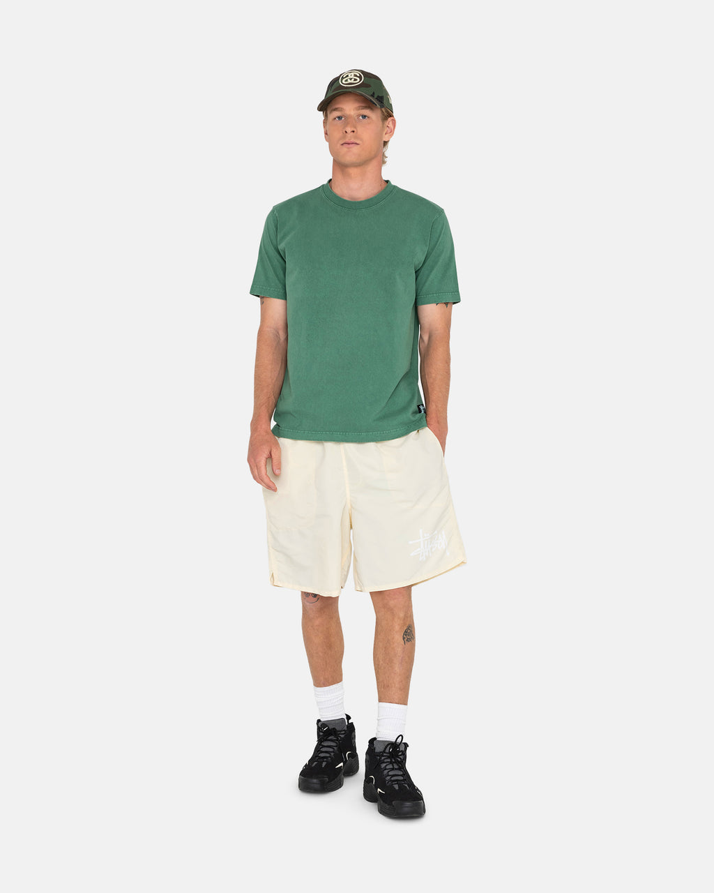 Stussy Big Basic Strand Shorts Hvide | 0798WTROK