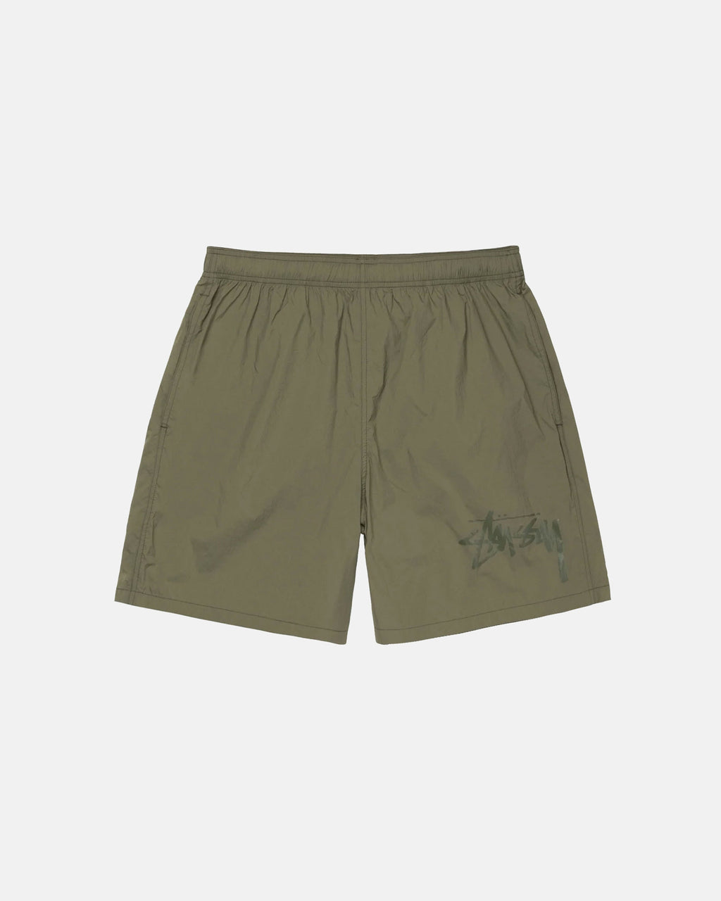 Stussy Big Stock Nylon Shorts Olivengrøn | 9752DBWTF