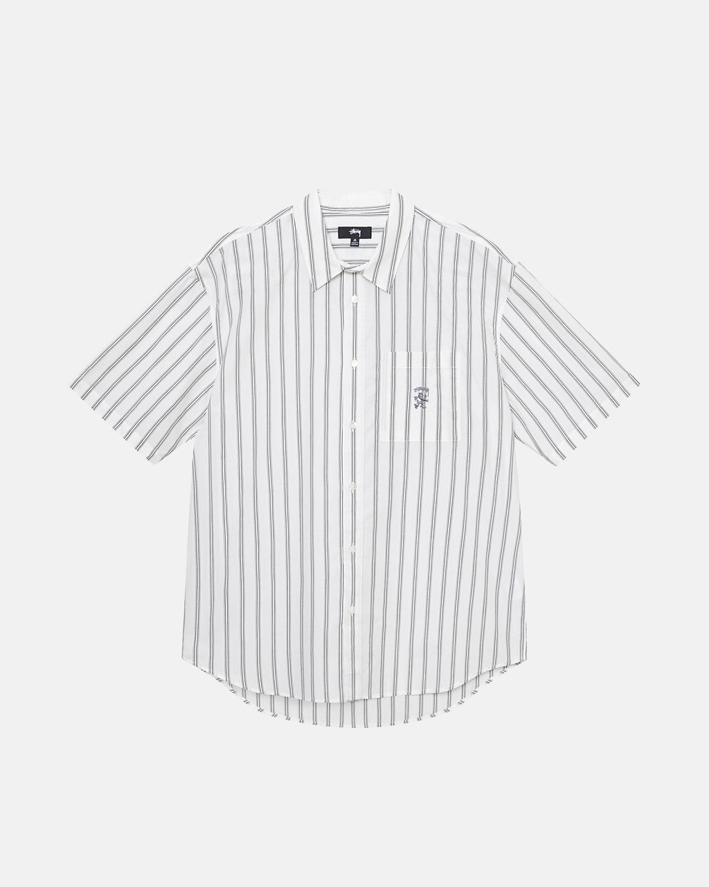 Stussy Boxy Stribet Ss Skjorte Hvide Striber | 4296FRWKJ