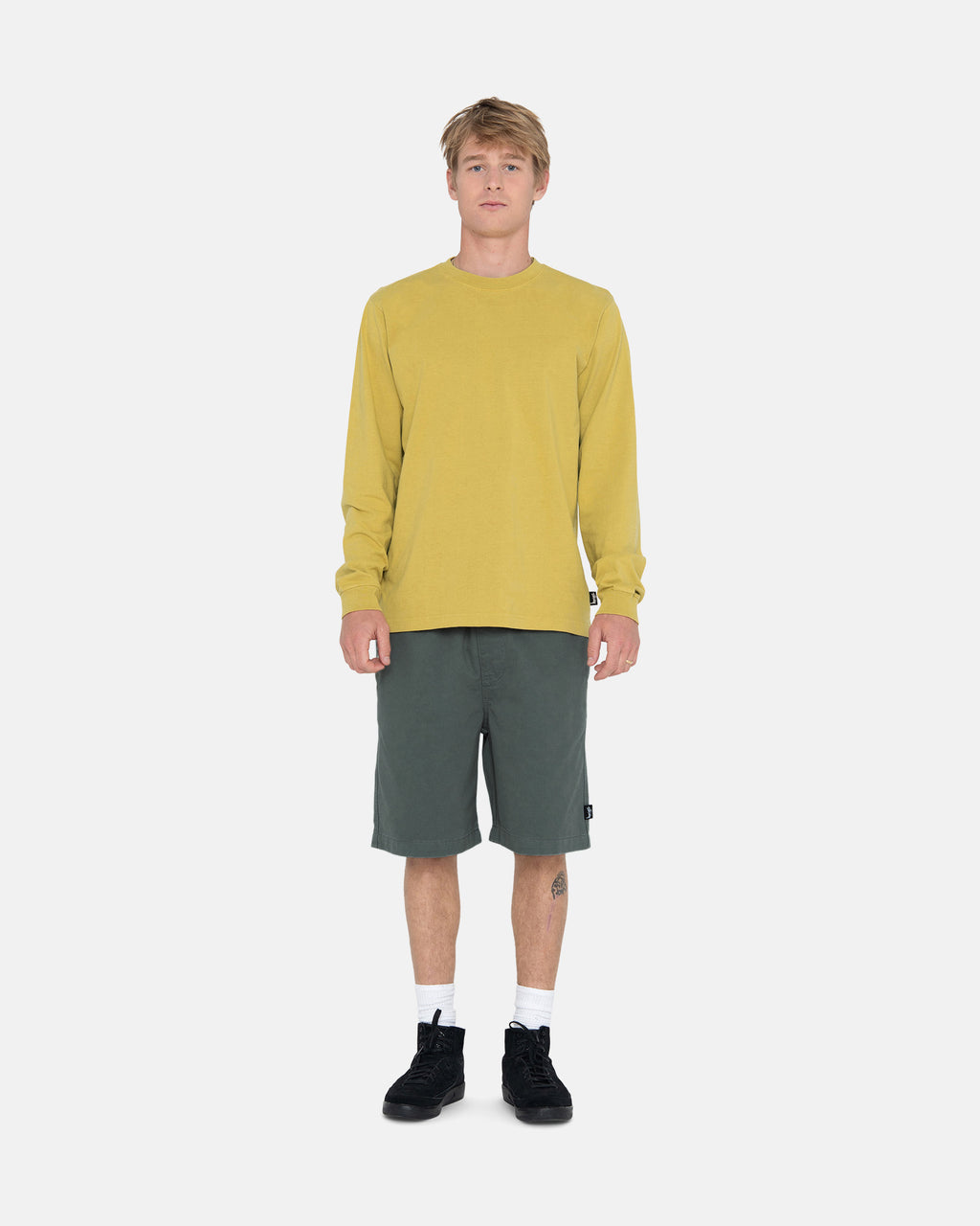 Stussy Brushed Beach Shorts Olivengrøn | 8672QSNXL