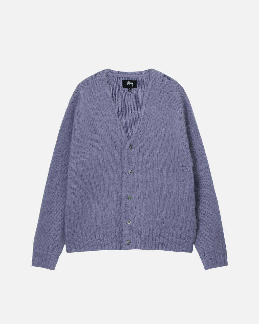 Stussy Brushed Cardigan Trøjer Lavendel | 7506PMTAK