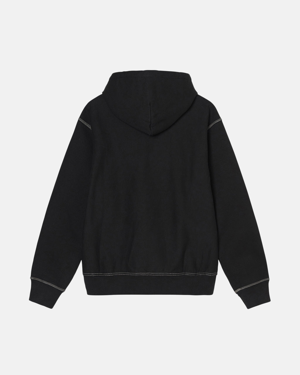 Stussy Contrast Stitch Label Hættetrøje Sort | 2369UXHIM