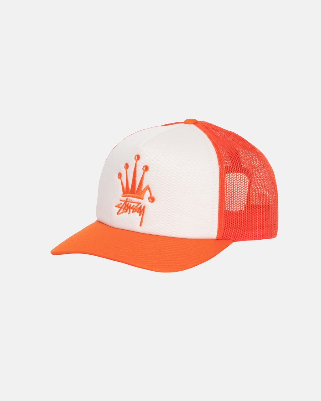 Stussy Crown Stock Trucker Kasketter Orange | 5012KNQXC