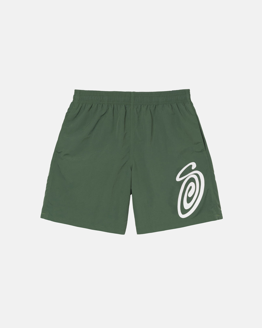 Stussy Curly S Strand Shorts Dyb Grøn | 0634VZYDR