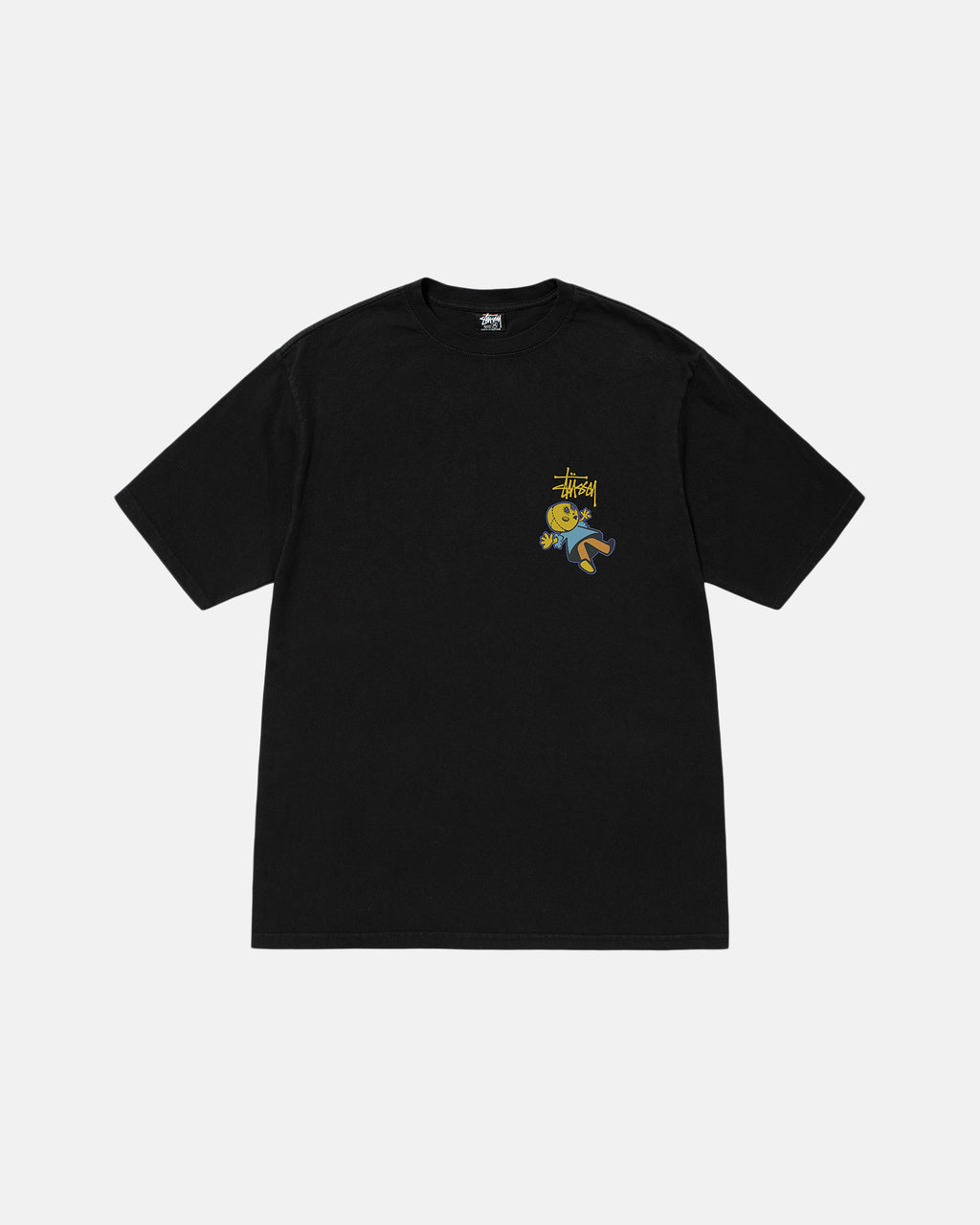 Stussy Dollie Pigment Dyed Løbe T-shirt Sort | 4092XGPOK