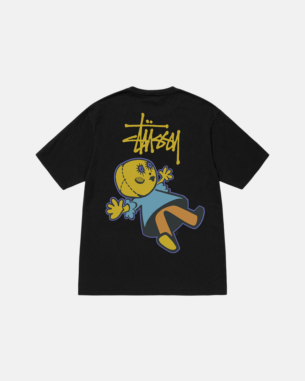 Stussy Dollie Pigment Dyed Løbe T-shirt Sort | 4092XGPOK