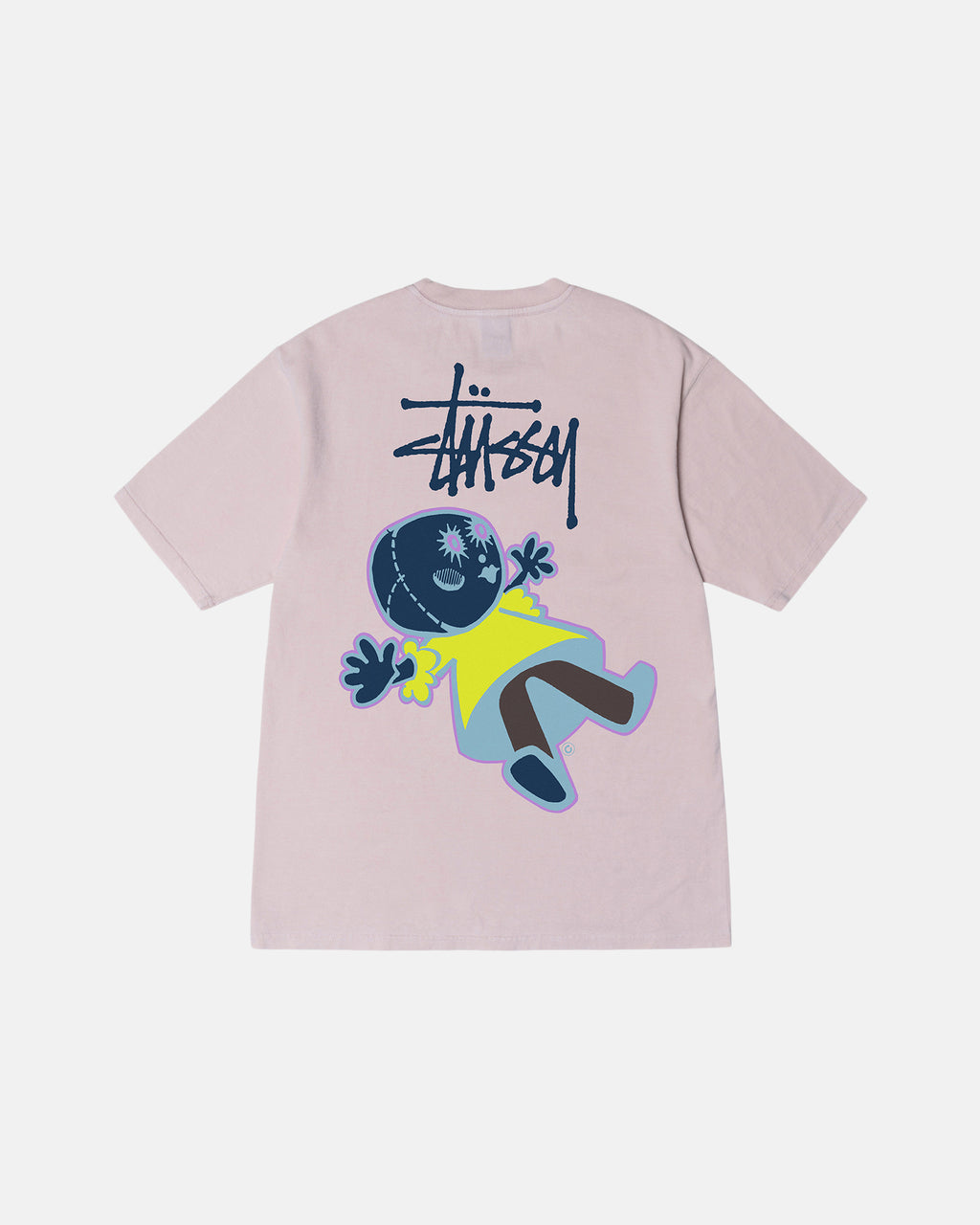 Stussy Dollie Pigment Dyed Løbe T-shirt Lyserød | 5703SLXMF