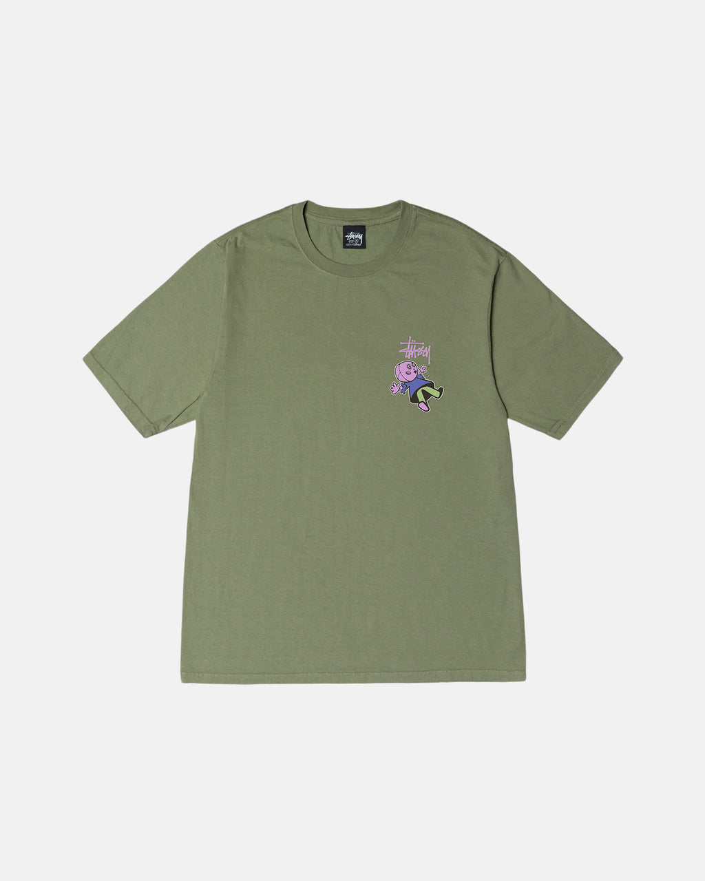 Stussy Dollie Pigment Dyed Løbe T-shirt Artichoke | 7863SYIAO