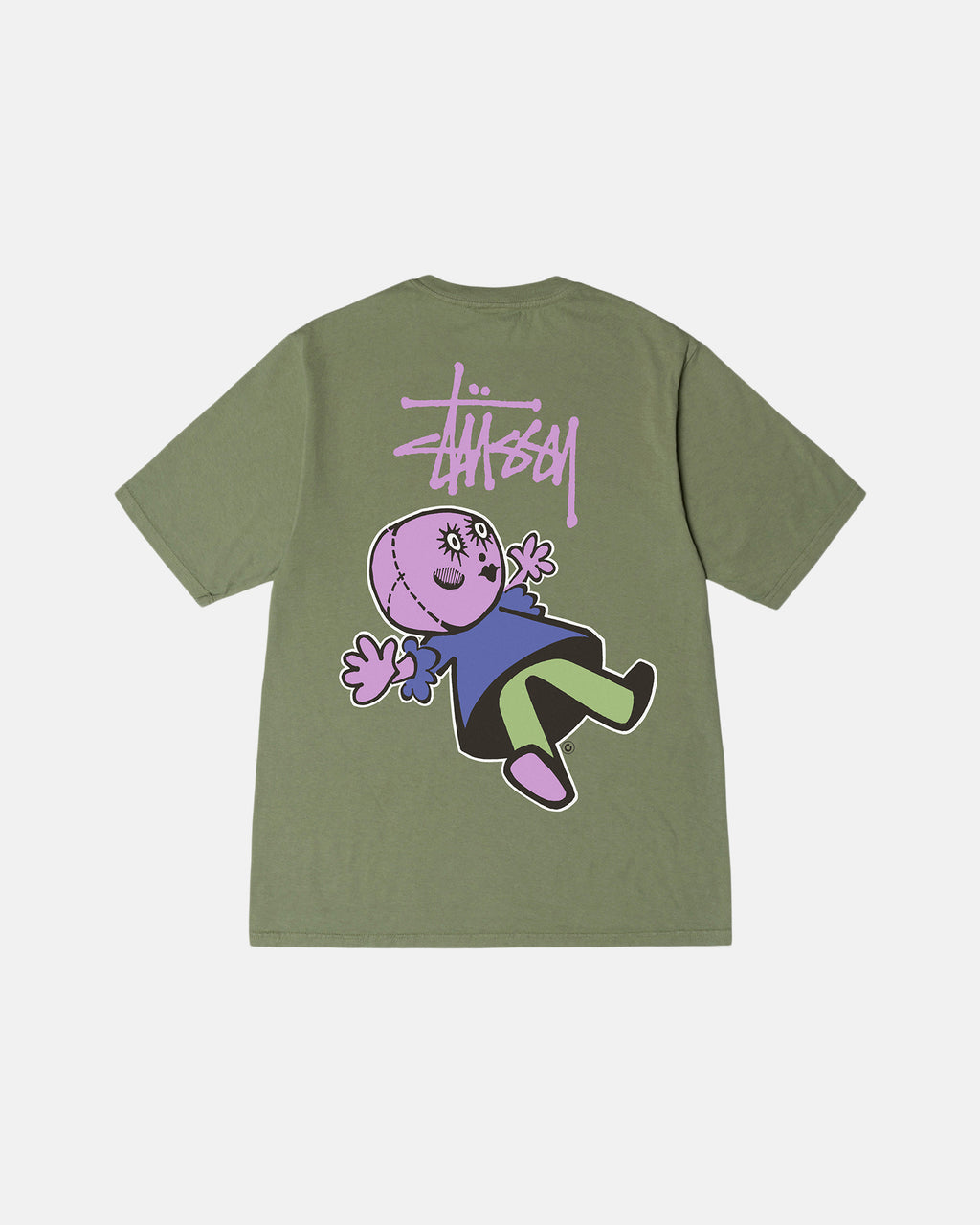 Stussy Dollie Pigment Dyed Løbe T-shirt Artichoke | 7863SYIAO