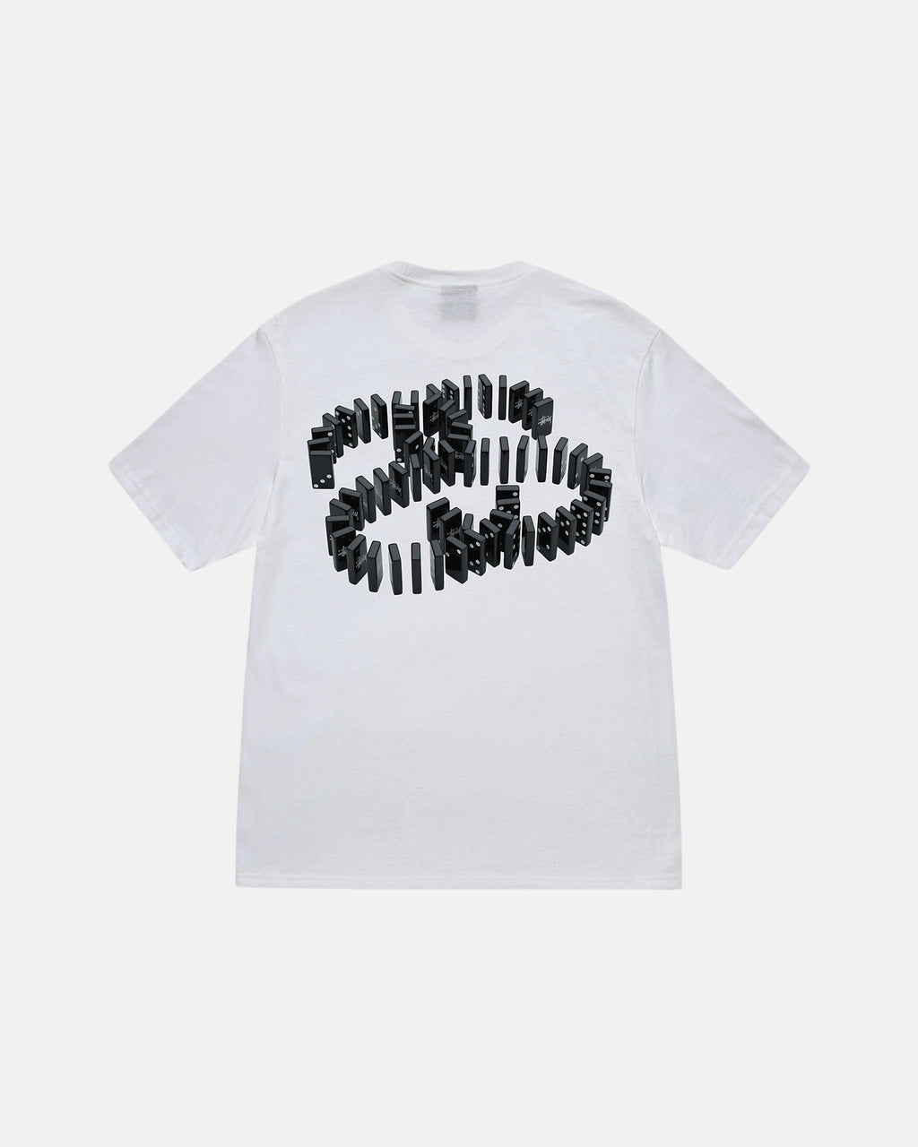 Stussy Dominoes Løbe T-shirt Hvide | 9367ZDKGI