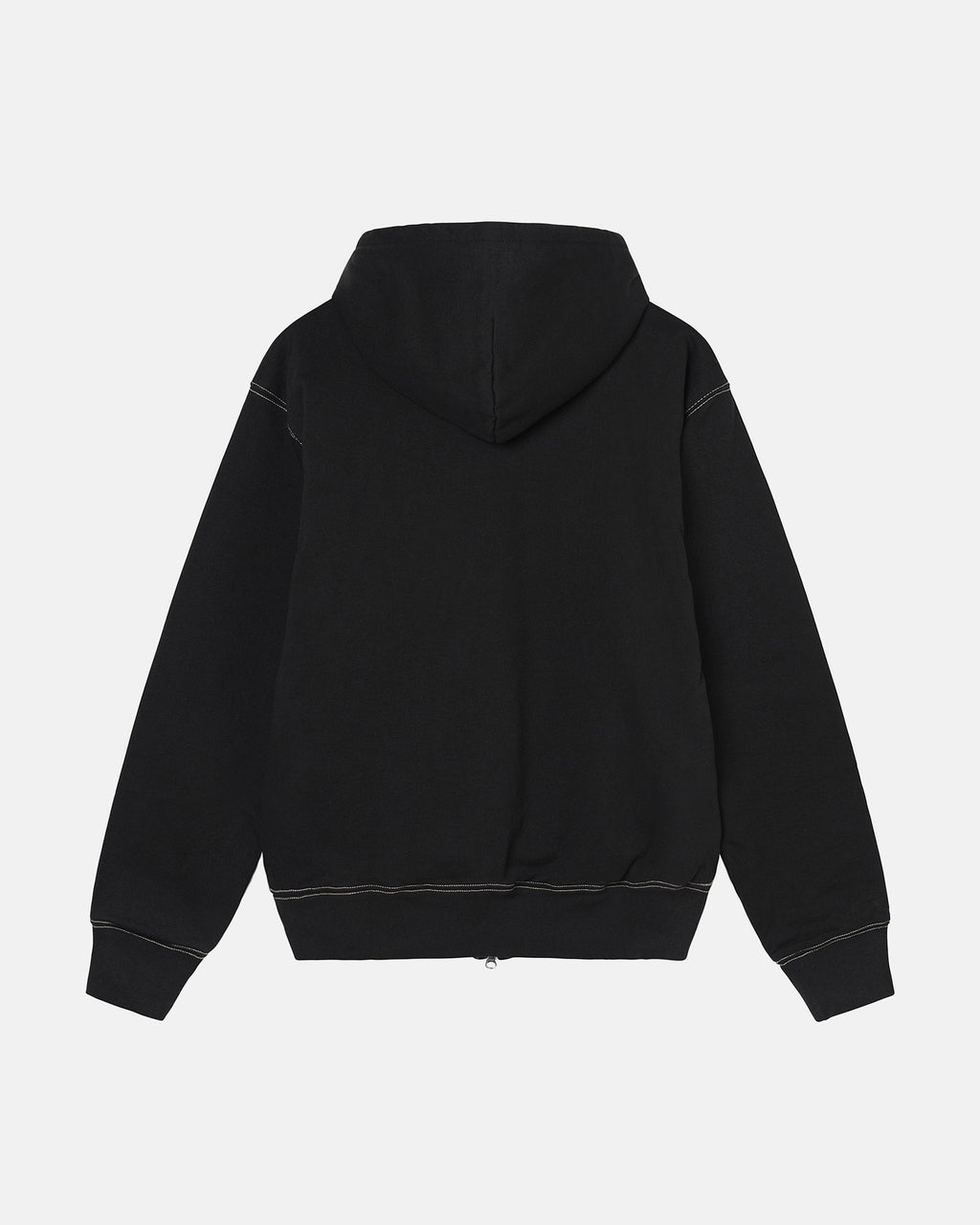 Stussy Double Face Label Zip Hættetrøje Sort | 6978LVJGU