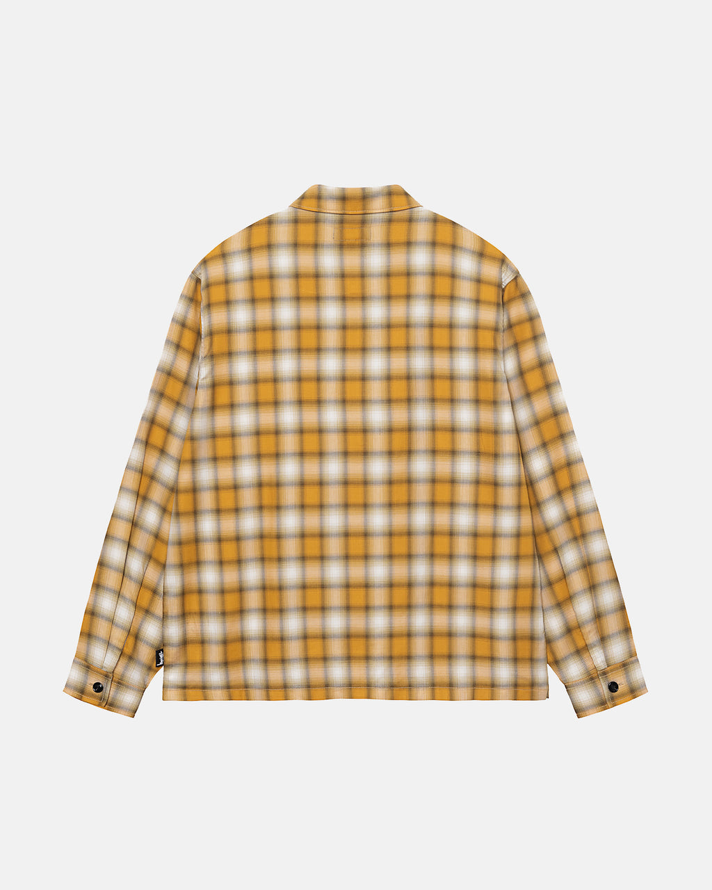 Stussy Eddie Plaid Zip Skjorte Sennep | 4815WKQVP