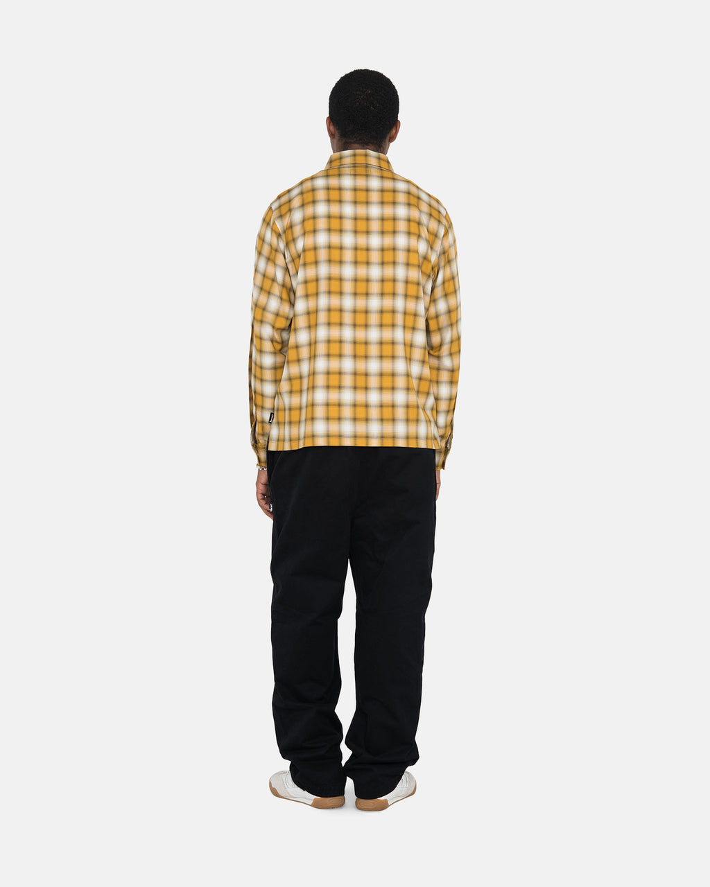 Stussy Eddie Plaid Zip Skjorte Sennep | 4815WKQVP