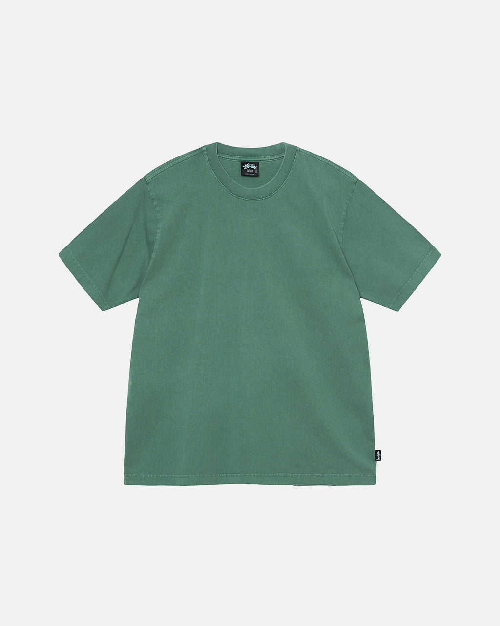 Stussy Heavyweight Pigment Dyed Crew Løbe T-shirt Dyb Grøn | 0528LDEBQ