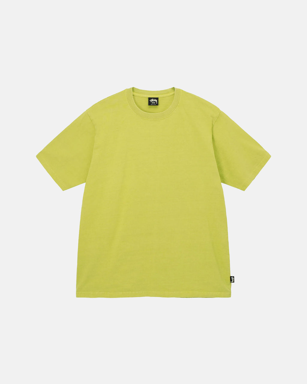 Stussy Heavyweight Pigment Dyed Crew Løbe T-shirt Gul | 0725UIZRQ