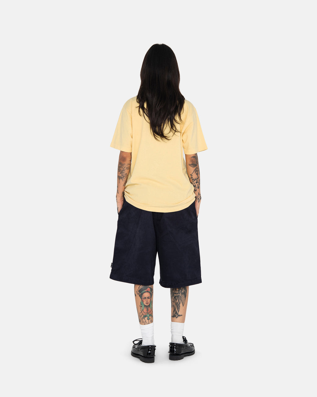 Stussy Heavyweight Pigment Dyed Crew Løbe T-shirt Gul | 1026DJIVC