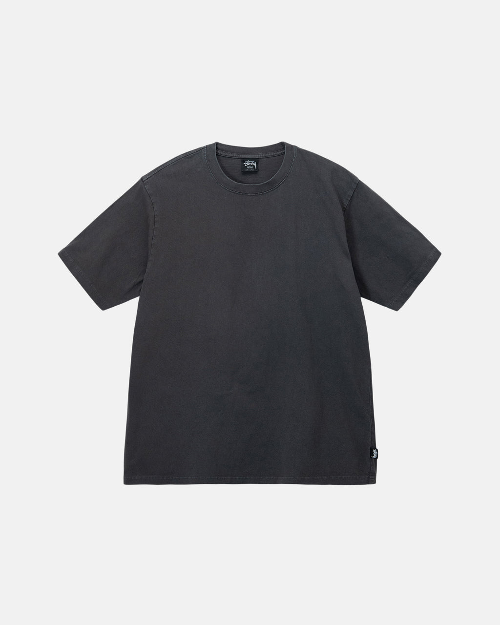 Stussy Heavyweight Pigment Dyed Crew Løbe T-shirt Sort | 7326KHZGW