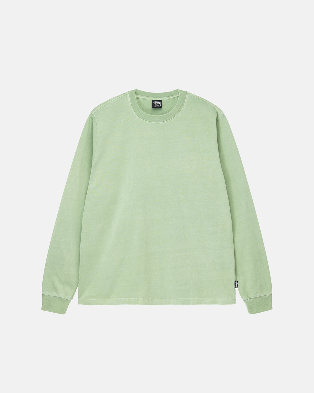 Stussy Heavyweight Pigment Dyed Ls Crew Løbe T-shirt Grøn | 2496MRSOZ