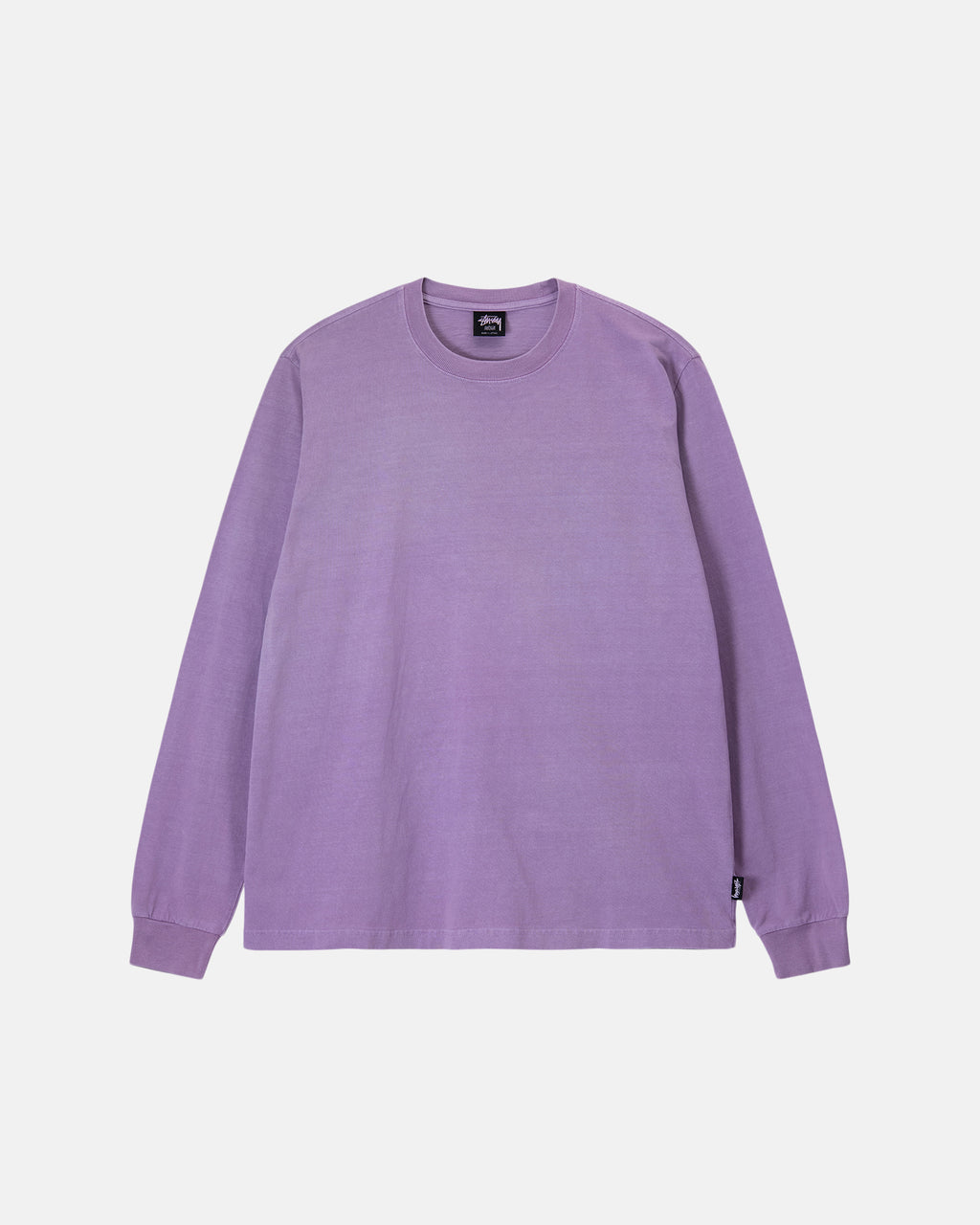 Stussy Heavyweight Pigment Dyed Ls Crew Løbe T-shirt Lavendel | 4812CFLVB