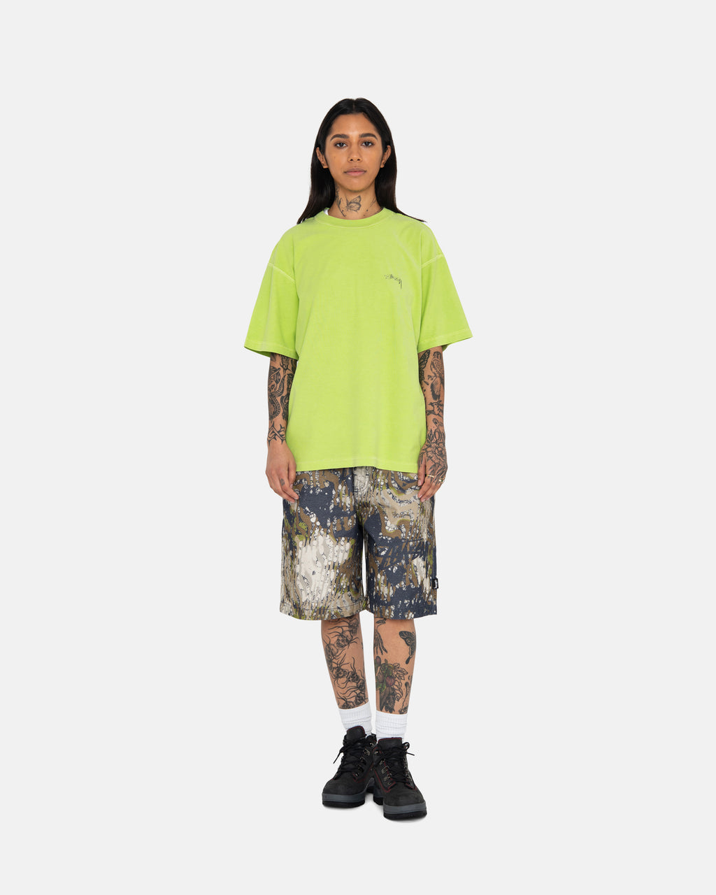 Stussy Lazy Løbe T-shirt Lysegrøn | 2854DXOZG