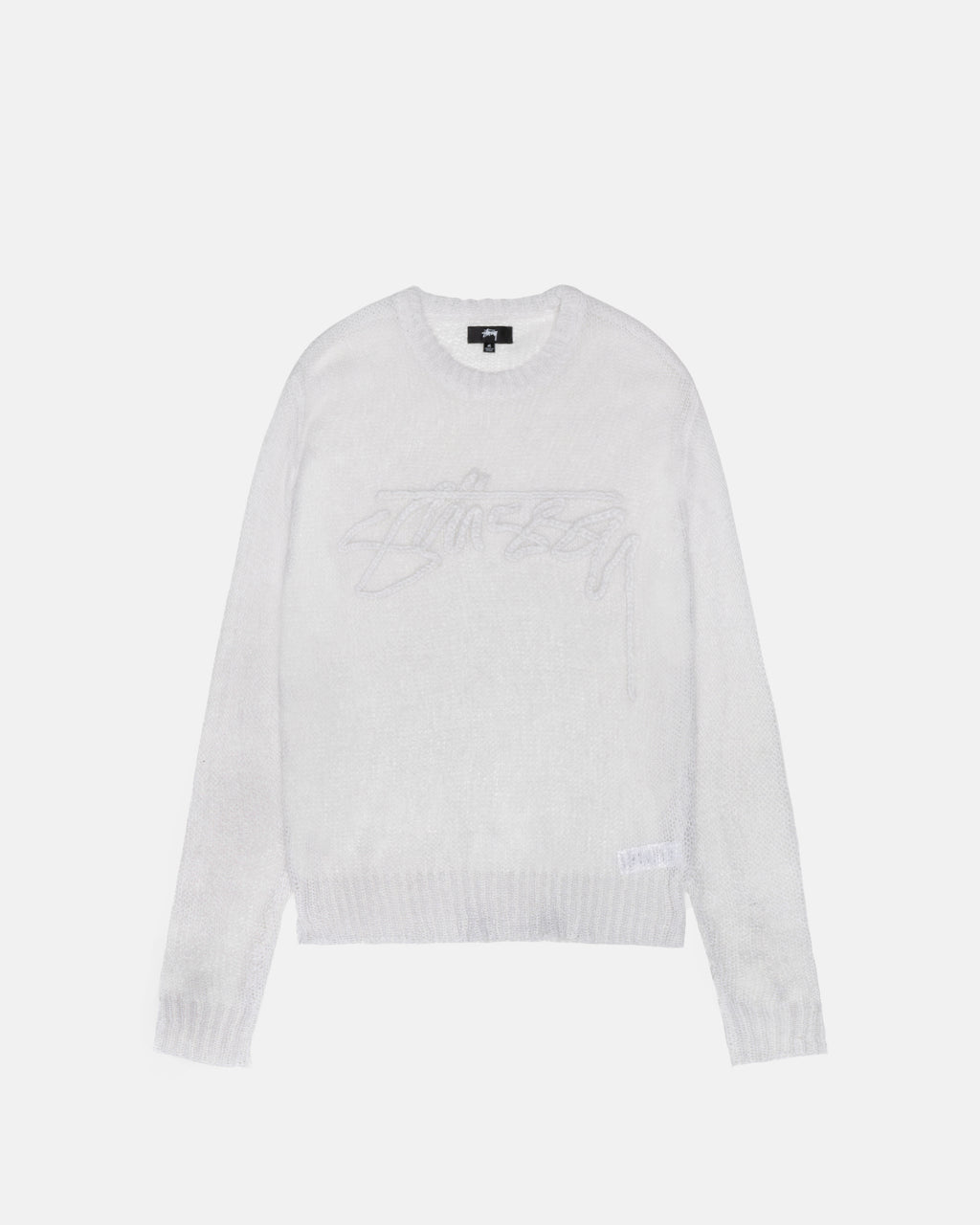 Stussy Loose Knit Logo Trøjer Beige | 7638VFKUQ