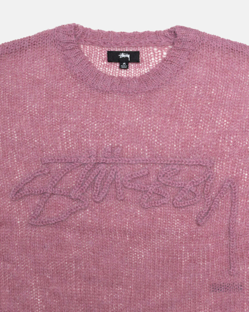 Stussy Loose Knit Logo Trøjer Lilla | 7682YAUWQ