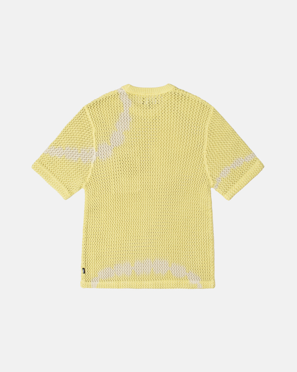 Stussy O'dyed Heavyweight Mesh Crew Skjorte Gul | 3416HKYQV