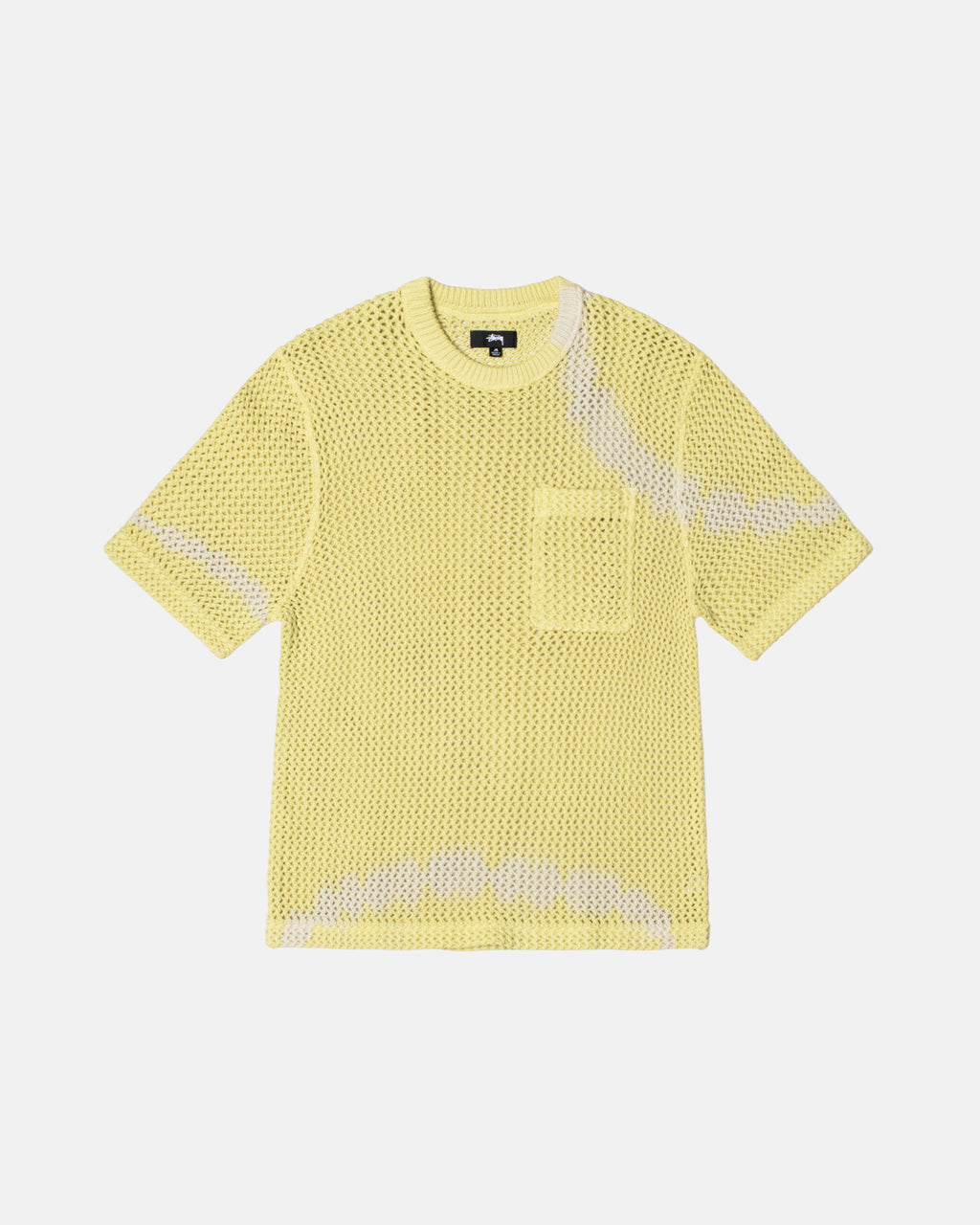 Stussy O\'dyed Heavyweight Mesh Crew Skjorte Gul | 3416HKYQV