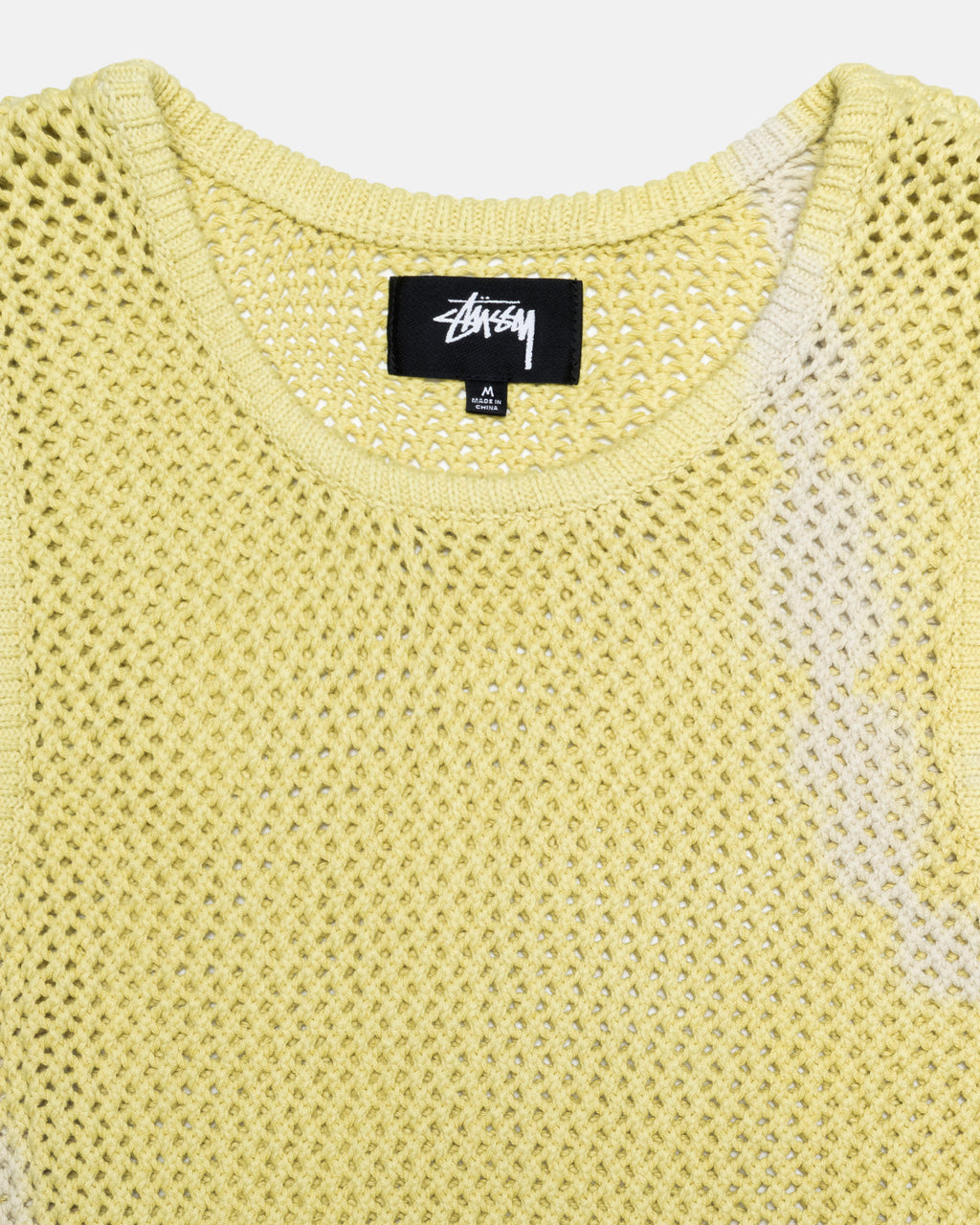 Stussy O'dyed Heavyweight Mesh Tank Top Gul | 7941JFDAG