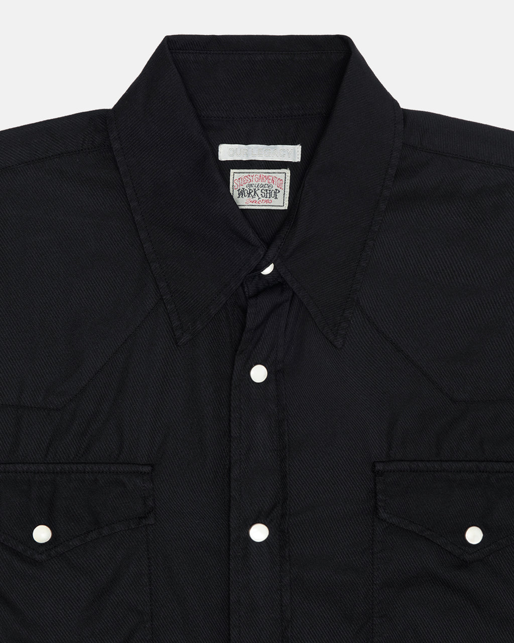 Stussy Our Legacy Arbejds Shop Ranch Skjorte Sort | 8542EPZJQ