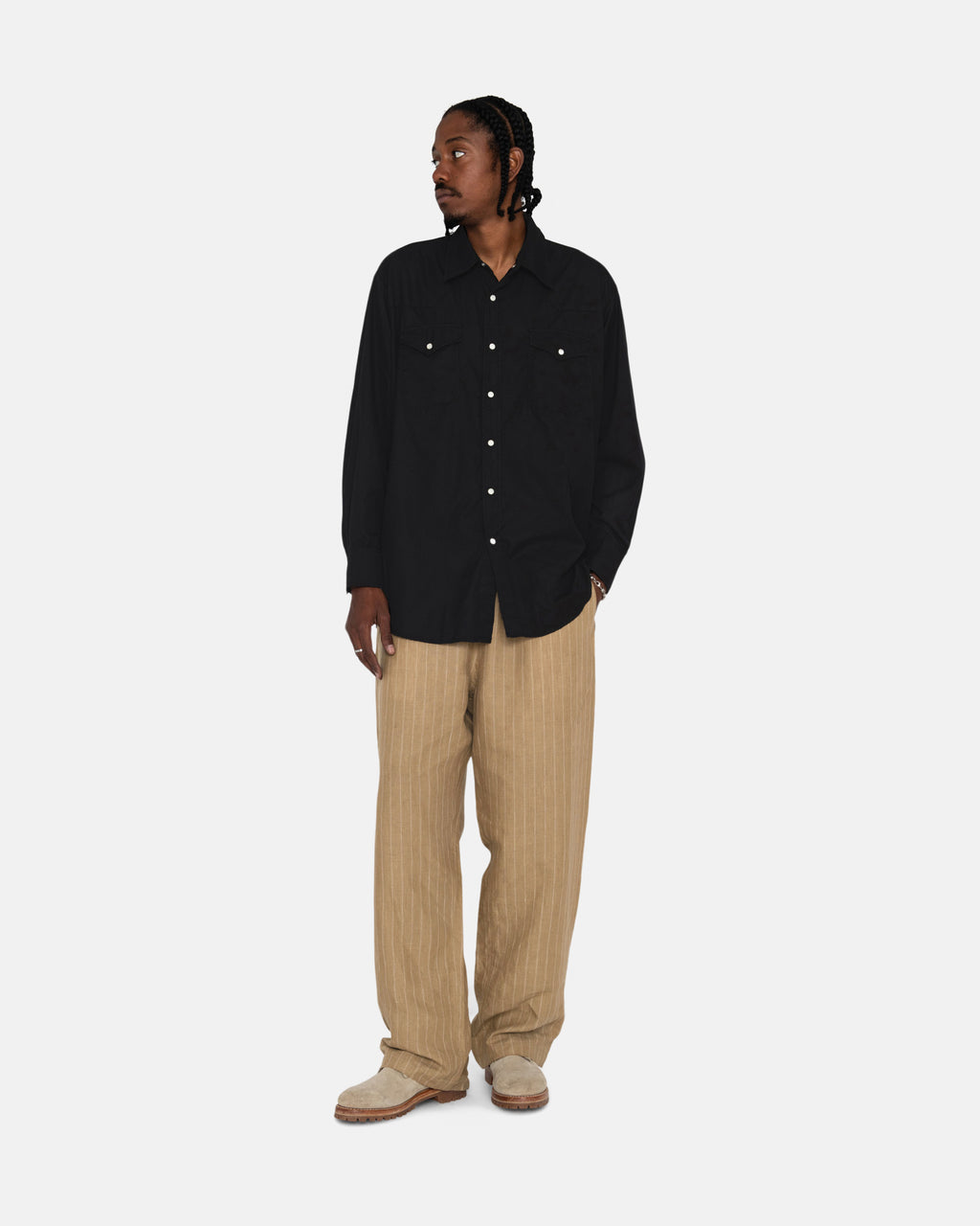 Stussy Our Legacy Arbejds Shop Ranch Skjorte Sort | 8542EPZJQ