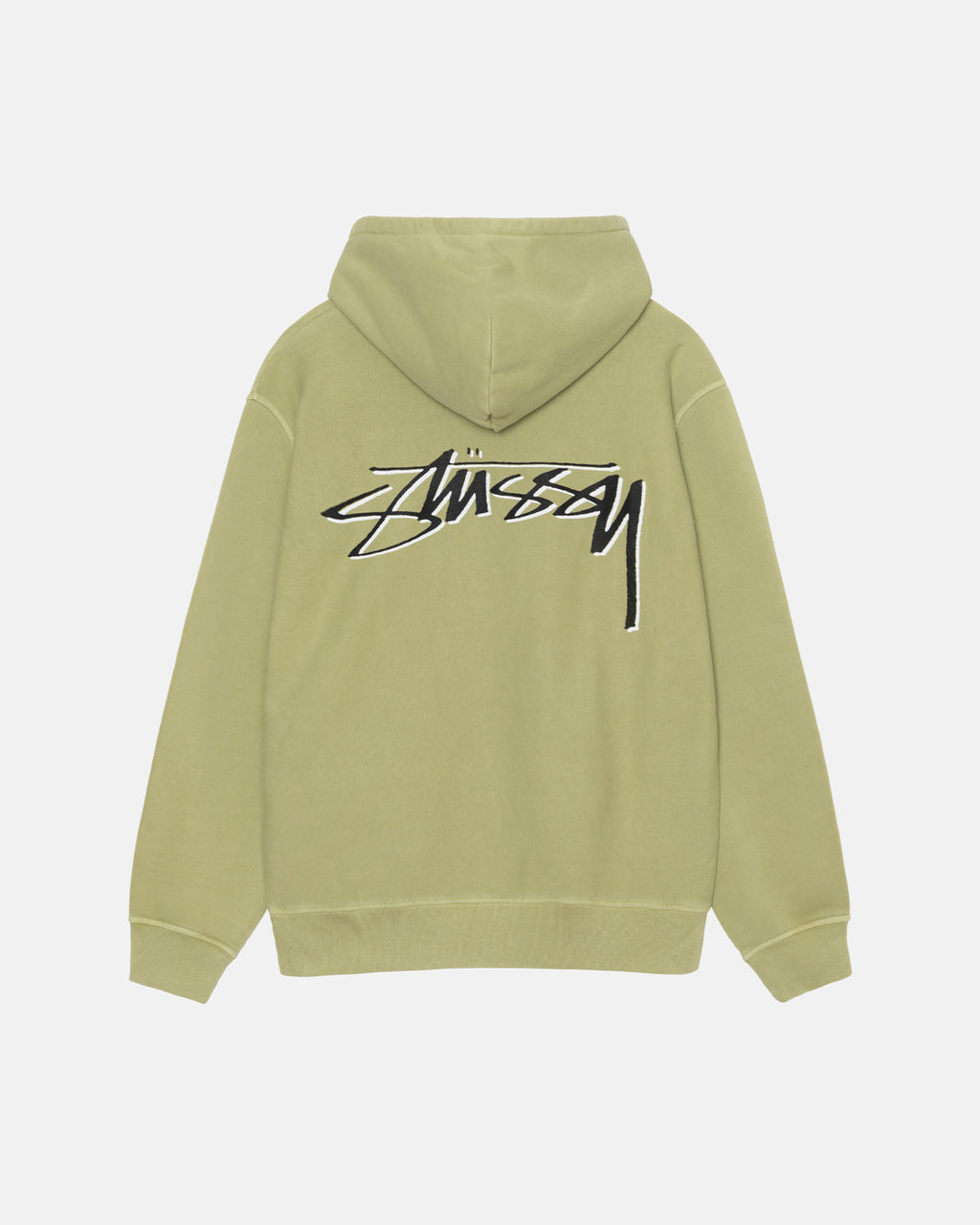 Stussy Our Legacy Drop Shadow Pigment Dyed Hættetrøje Tarragon | 2614GOZRF