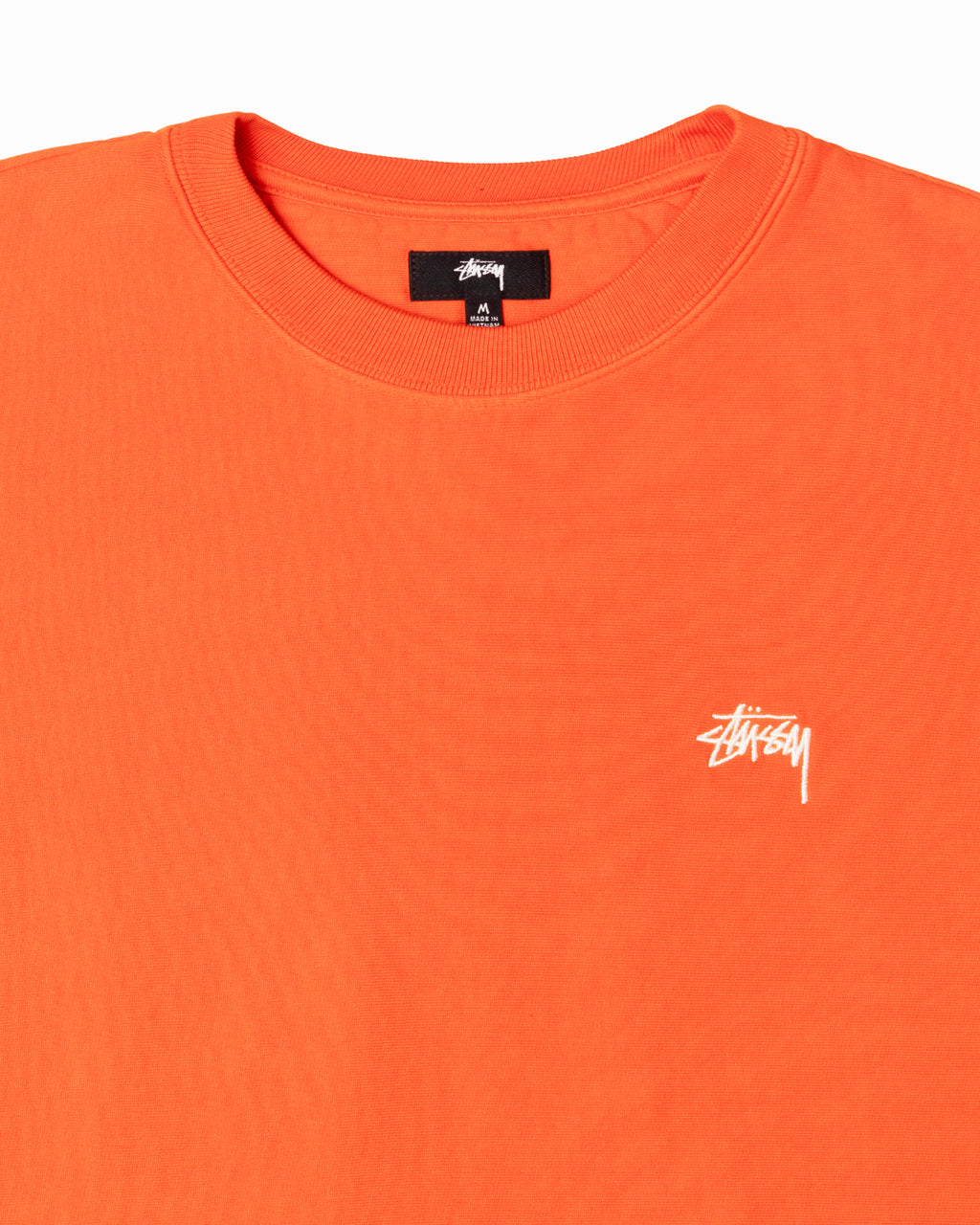 Stussy Overdyed Stock Logo Crew Shorts Orange | 9341GHABZ