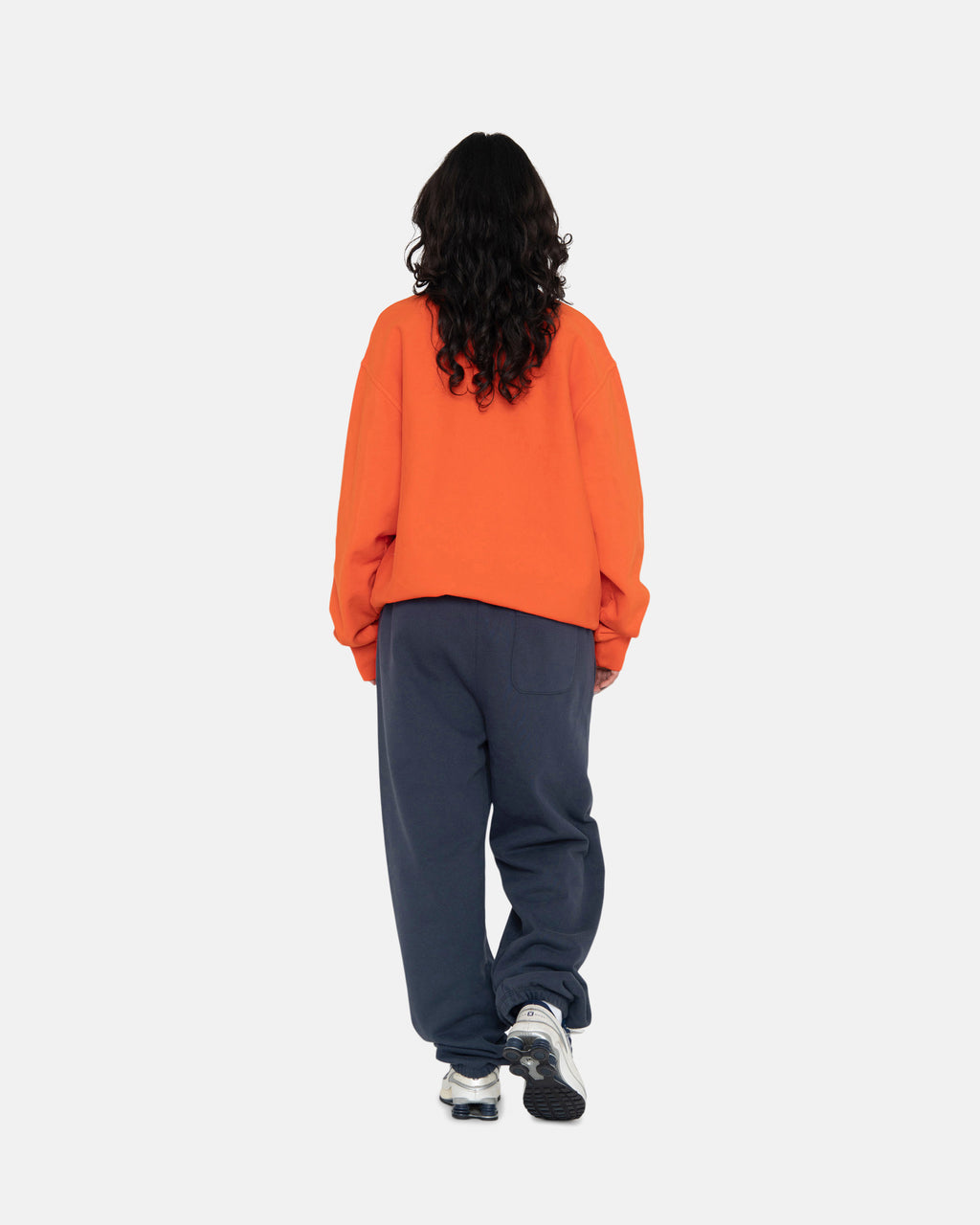 Stussy Overdyed Stock Logo Crew Shorts Orange | 9341GHABZ