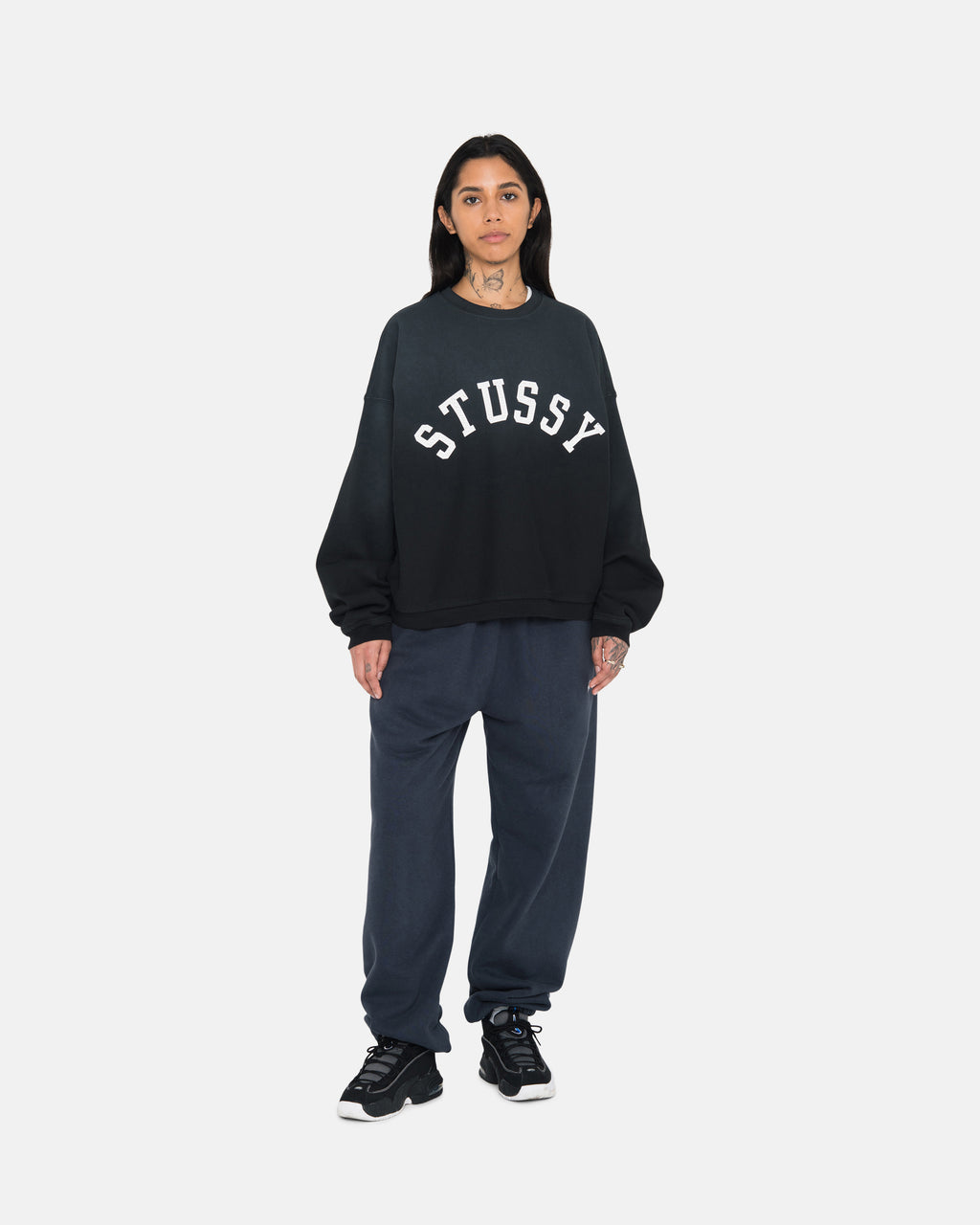 Stussy Overdyed Stock Logo Joggingbukser Mørkeblå | 6504XGILN